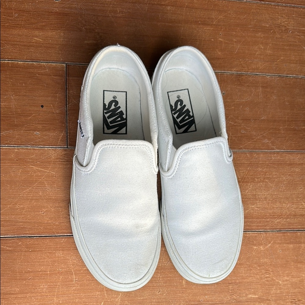 Vans Classic White Slip-On Shoes